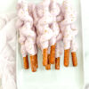 Caramel twist pretzel rods