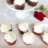 vanilla buttercream chocolate and red velvet cupcakes red velvet and chocolate cupcakes