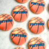 Personalized basketball sugar cookie