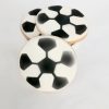 Soccer ball cookies