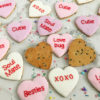 chocolate chip conversation hearts