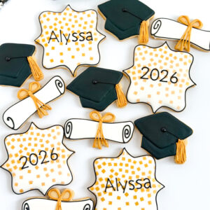 Classic Graduation Sugar Cookies