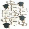 silver graduation cookies