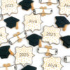 Gold, White, and Black Graduation Cookies Gold, White, and Black Graduation Cookies