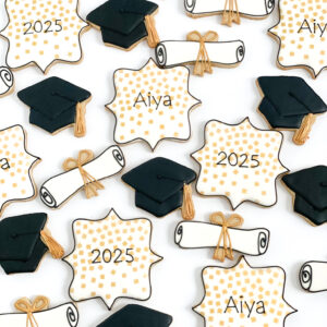 Classic Graduation Sugar Cookies