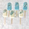 Blue and White Cakesicles