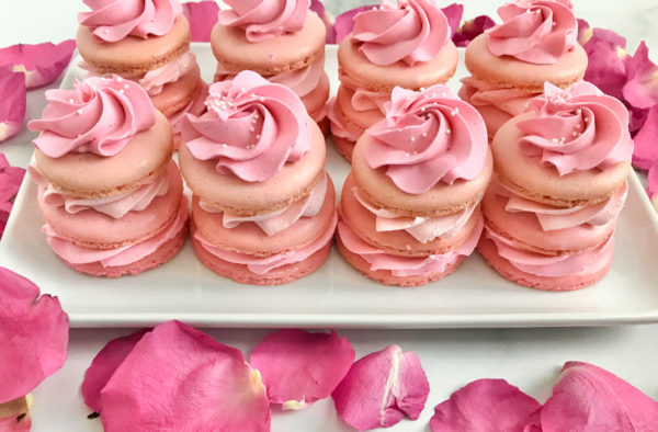 ombre pink macaron stack