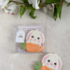 bunny holding personalized carrot bunny holding personalized carrot