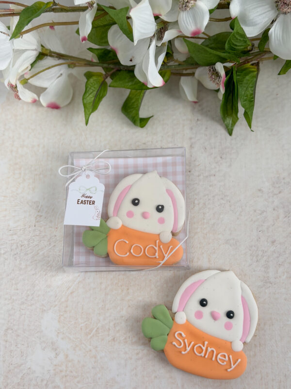 bunny holding personalized carrot bunny holding personalized carrot
