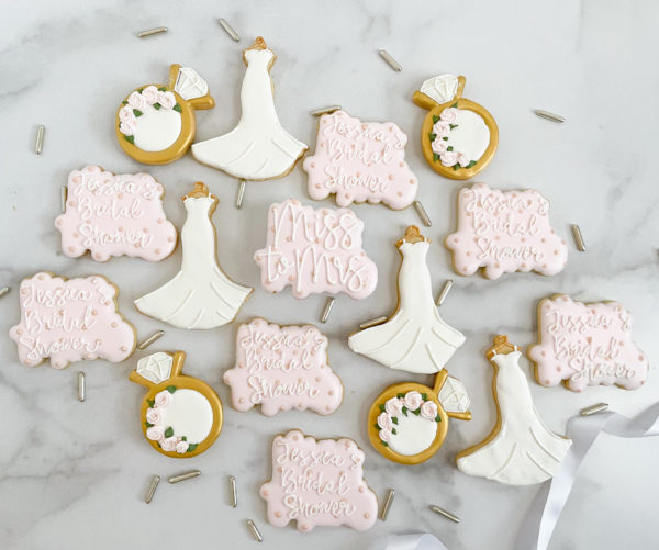 Miss to Mrs. Customized Bridal Shower Cookies