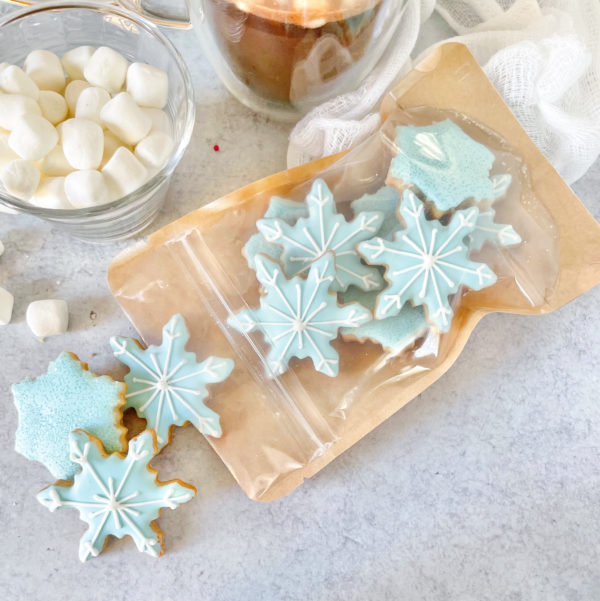 bag of snowflake cookies