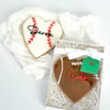 boxed football cookie