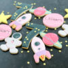 girls space party cookies girls space party cookies