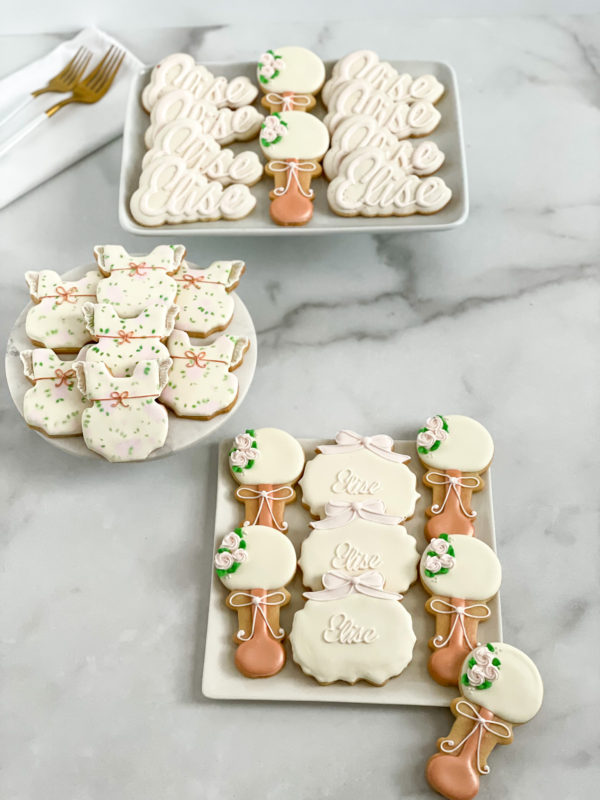 Floral baby shower cookies Floral baby shower cookies