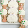 floral rattles and bow plaque floral rattles and bow plaque