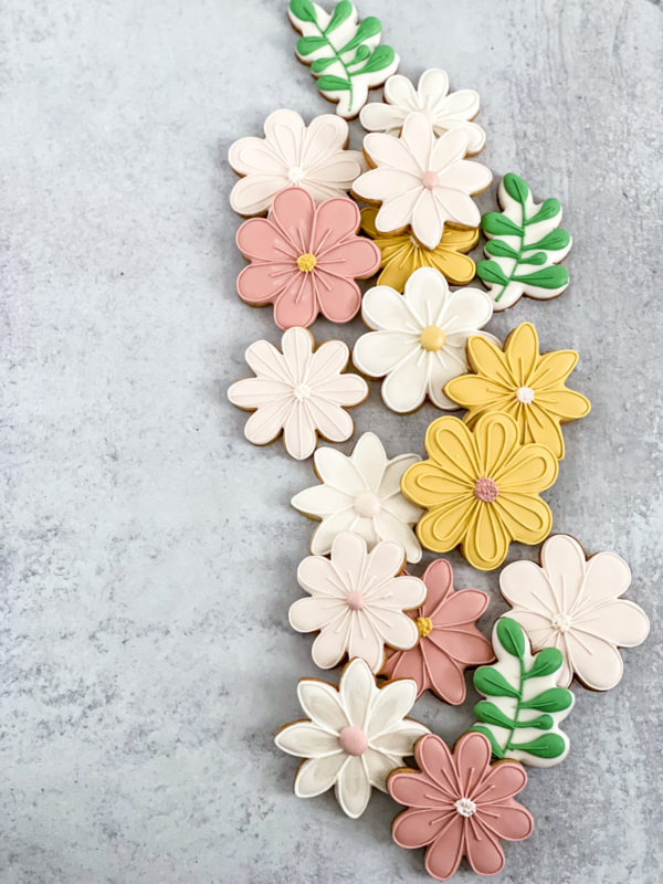 Multi-colored spring flowers