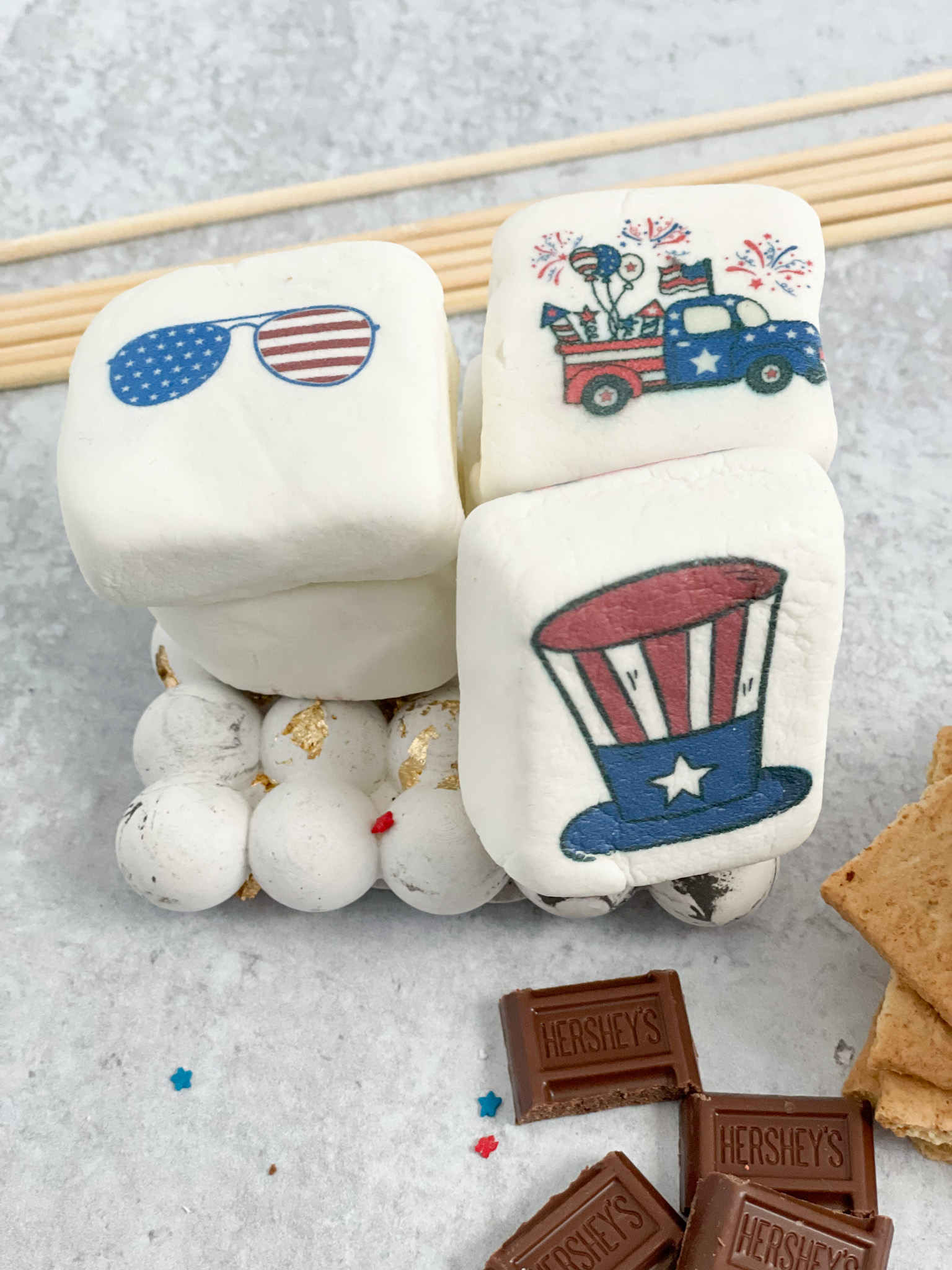 patriotic marshmallows