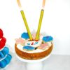 fireworks on cookie cake