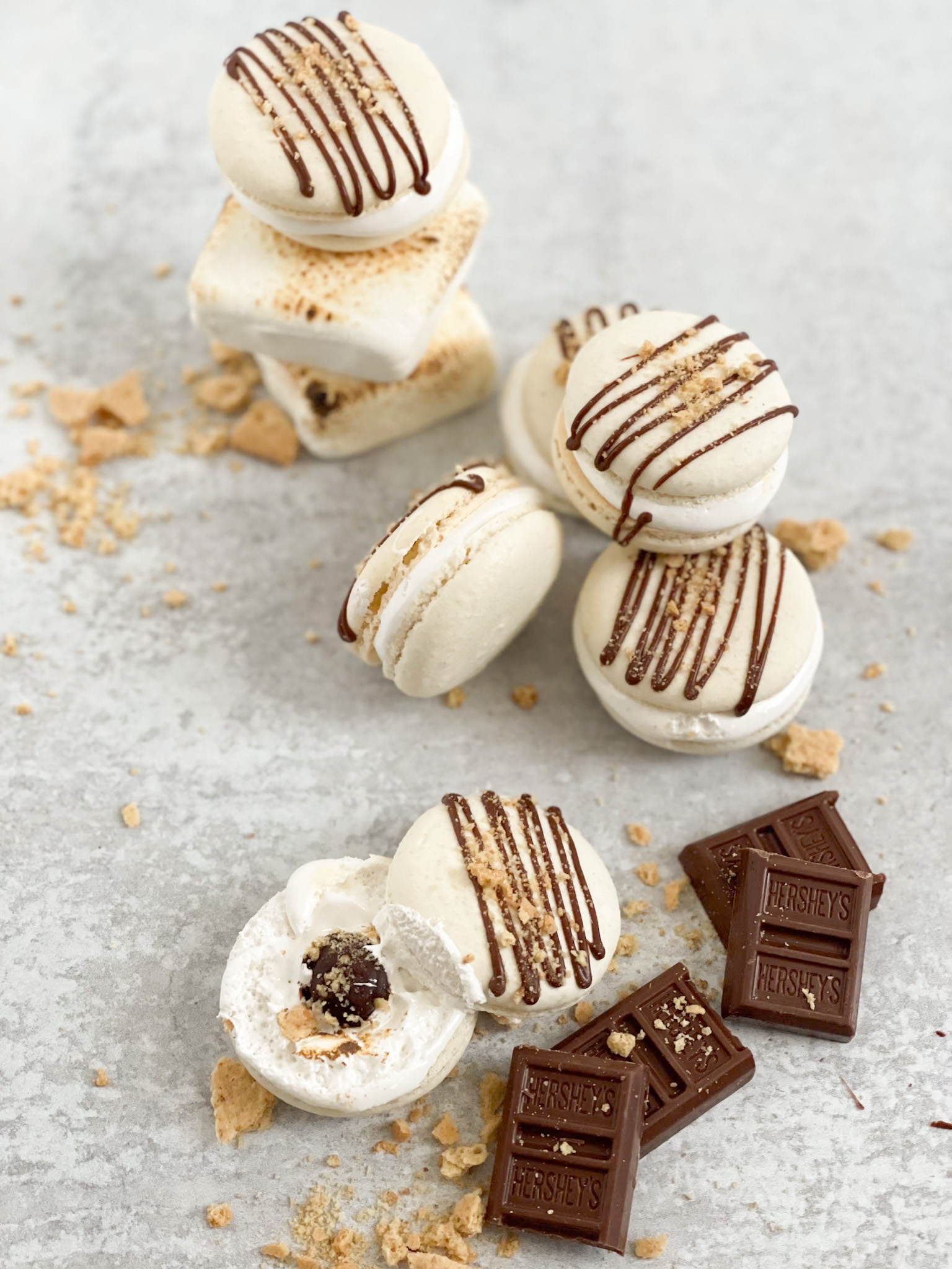 smores macarons