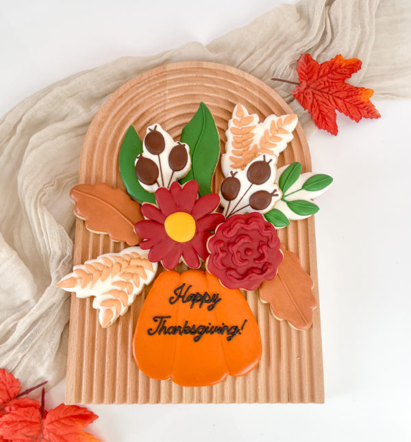 orange pumpkin thanksgiving bouquet