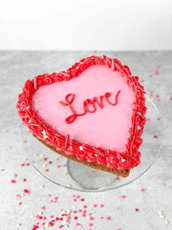 Heart Cookie Cake