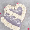 lavender and white heart