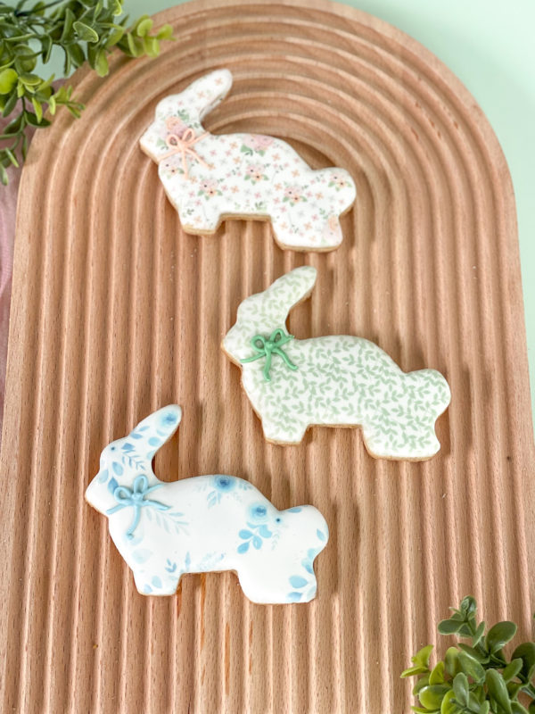 Floral Bunny Cookies Floral Bunny Cookies