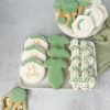 Green baby shower cookies Green baby shower cookies