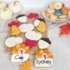 Thanksgiving cookies and macarons