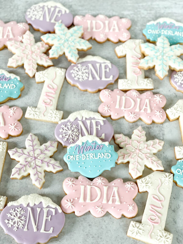 First Birthday Winter Onederland Cookies