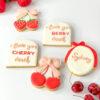 Cherry or berry cookie gift set