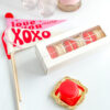 red and white macarons