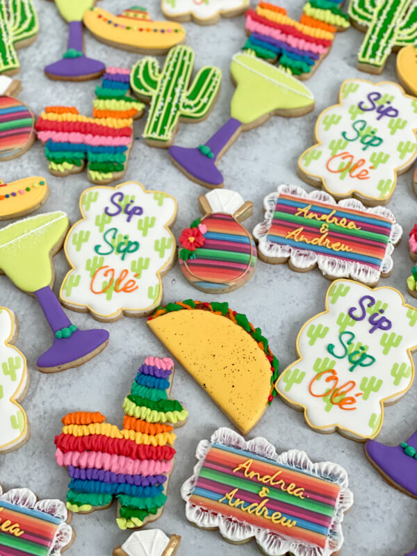 Cinco de Mayo Bridal Shower Cookies