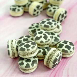 Cow Print Macarons