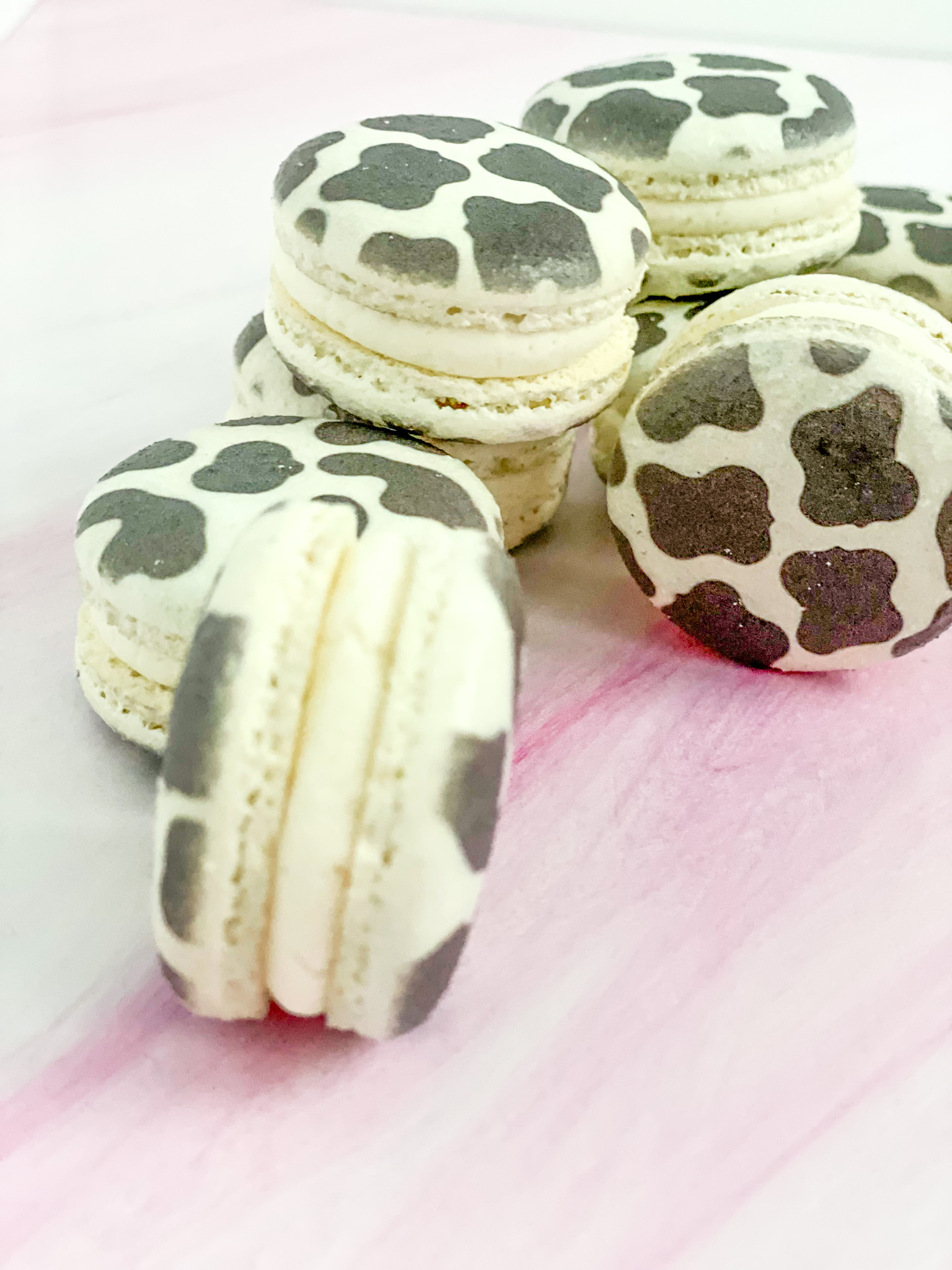 white chocolate ganache filled