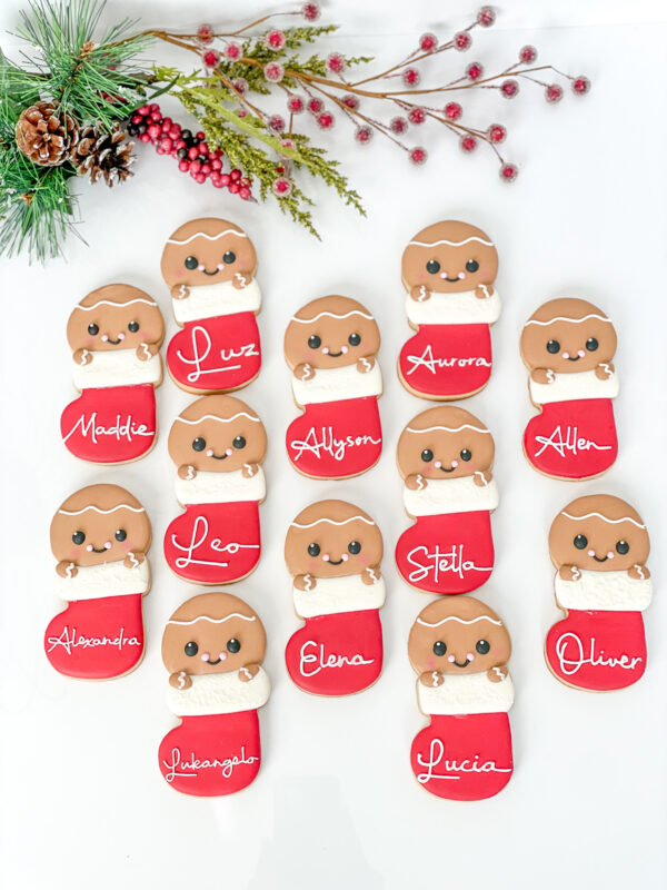 Gingerbread in stocking