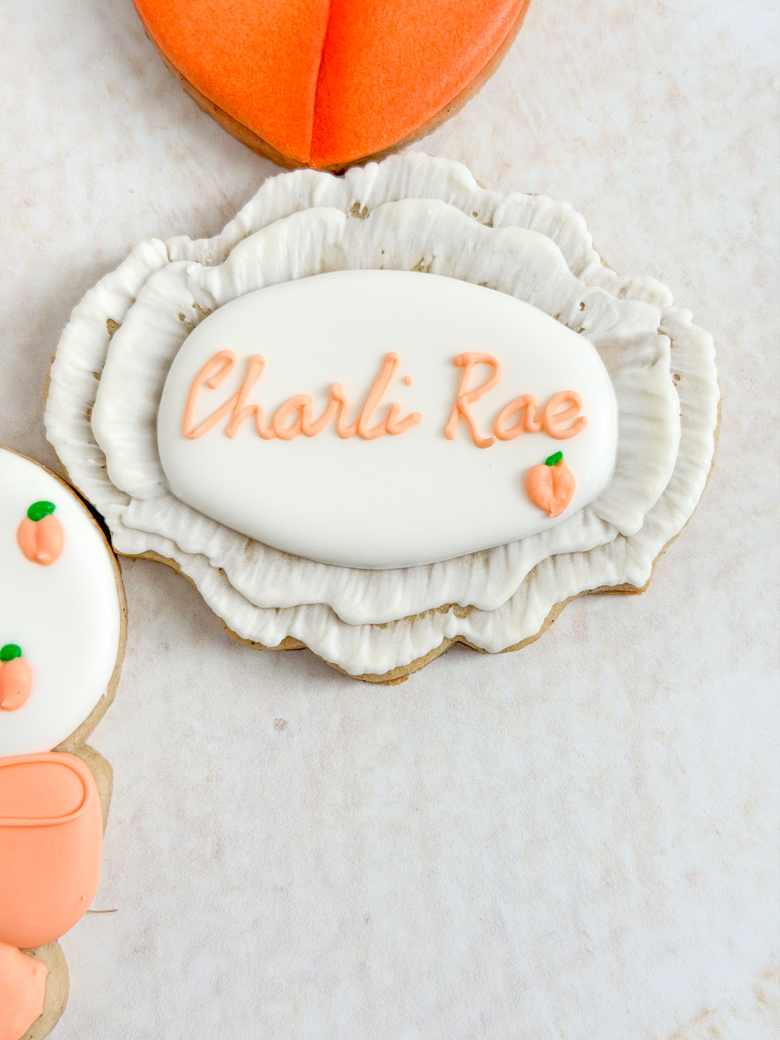 Personalized ruffle plaque