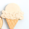 vanilla ice cream cone cookie