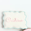 personalized wavy plaque