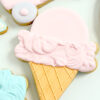 pink ice cream cone