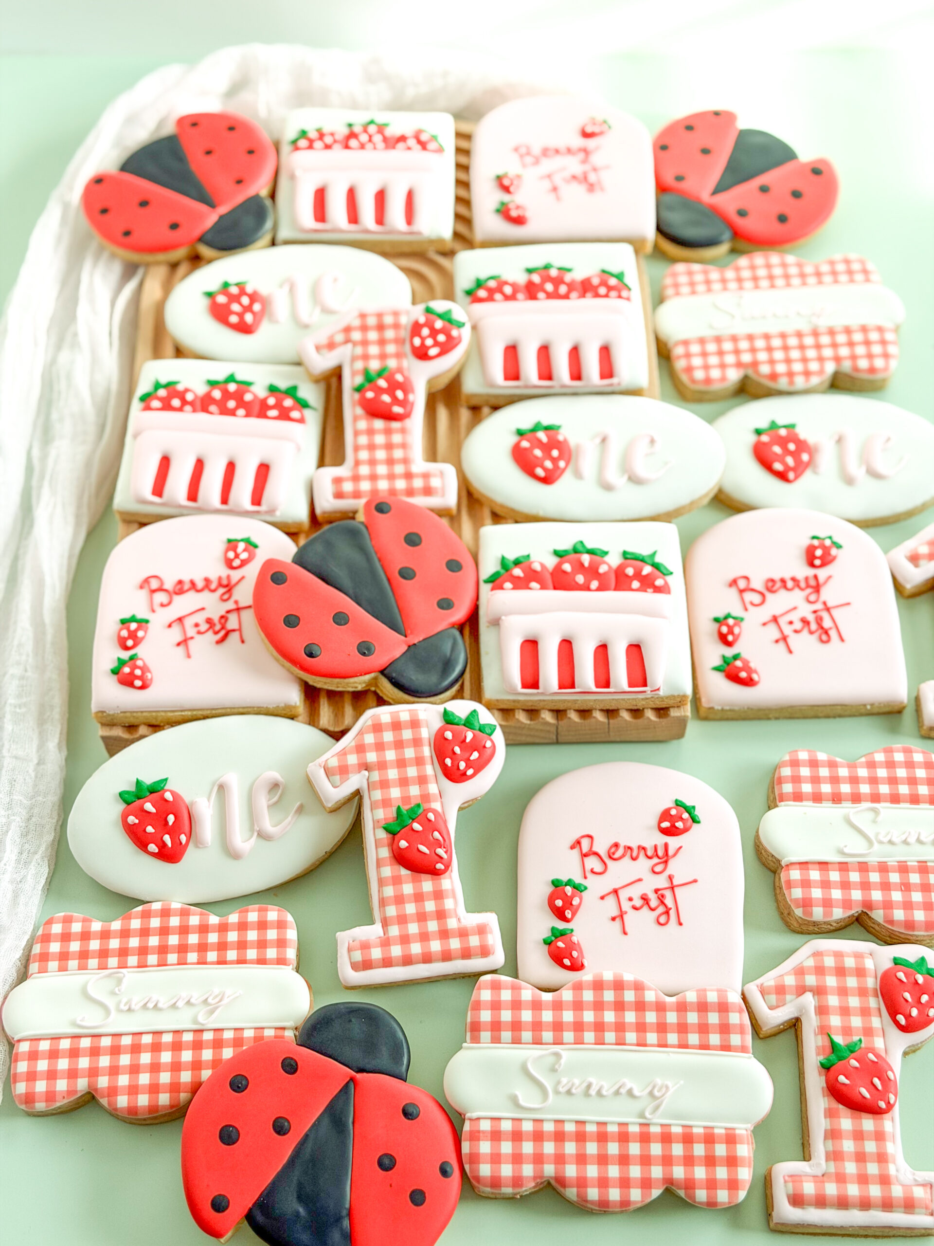 Lady bug berry first birthday