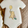 Winnie the Pooh holding Piglet and a yellow balloon Winnie the Pooh holding Piglet and a yellow balloon