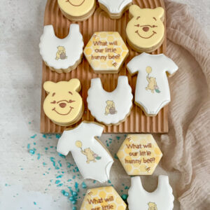Winnie the Pooh Gender Reveal Cookies