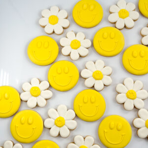 Smiley Face Daisies and Smiley Face Sugar Cookies